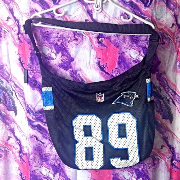Carolina Panthers #89 Steve Smith Jersey Purse/Shoulder Bag NFL Little Earth - Picture 1 of 10